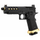 LANCER TACTICAL - Réplique Pistolet Airsoft Hi-Capa 5.1 HERACLES GBB/Gaz - NOIR