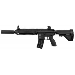 BO MANUFACTURE - Pack Réplique Airsoft AEG M4 Delta 595 avec Silencieux - NOIR