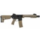 DELTA ARMORY - Pack Réplique Fusil Airsoft AEG M4 AR15 KeyMod 10" Charlie PREDATOR - NOIR