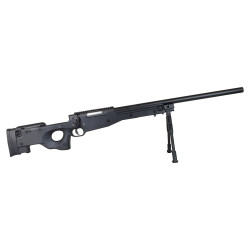 WELL - Réplique Fusil Sniper Airsoft MB01 avec bipied - NOIR