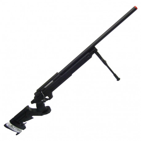 WELL - Réplique Fusil Sniper Airsoft spring MB05 avec bipied - NOIR