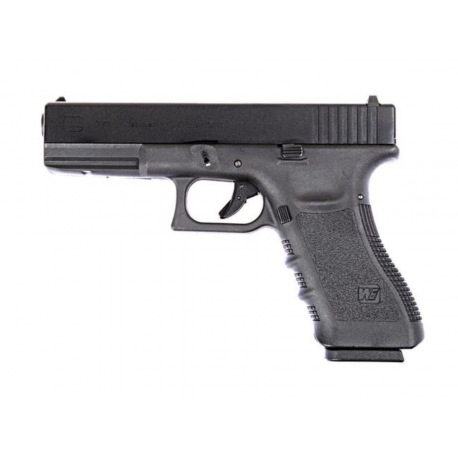 WE - Réplique Pistolet Airsoft G17 Gen 3 GBB Gaz - 0,9 Joule - NOIR