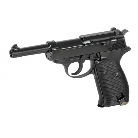 WE - Réplique Pistolet Airsoft P38-L GBB/Gaz - NOIR