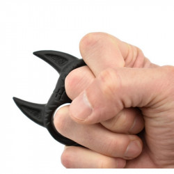 POING AMÉRICAIN TÊTE DE CHAT ORANGE PORTE-CLÉS