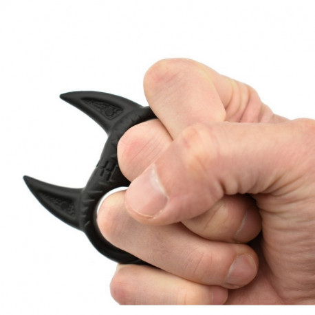 POING AMÉRICAIN TÊTE DE CHAT ORANGE PORTE-CLÉS