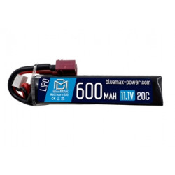 BLUE MAX - Batterie Lipo PDW 11,1V 600mAh 20C DEAN