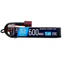 BLUE MAX - Batterie Lipo PDW 11,1V 600mAh 20C DEAN