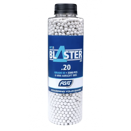 Q-BLASTER - Bouteille de 3300 billes 0,20gr