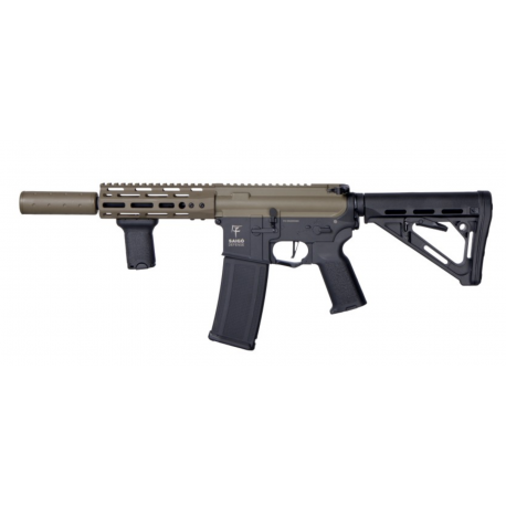 SAIGO DEFENSE - Pack Réplique Fusil Airsoft M4 KENJI KENSEI SHORT - TAN
