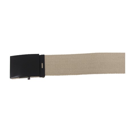 Ceinture large Coyote boucle noire