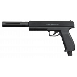 VESTA DEFENSE - Pistolet de défense SENTINEL C50 + EXTENSION DE CANON TACHYON-S Co2 Calibre 50 - 19 Joule
