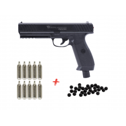 VESTA DEFENSE - Pack Pistolet de défense PDW50 Co2 Calibre 50 - 14 Joule