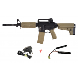 DELTA ARMORY - Pack Réplique Airsoft M4 RIS CHARLIE - TAN