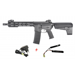 DELTA ARMORY - Pack Réplique Airsoft AEG M4 M-LOK 10" Charlie - CARBON