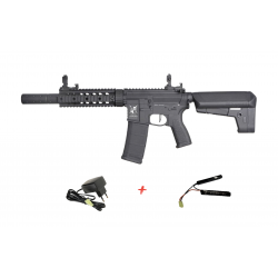 DELTA ARMORY - Pack Réplique Airsoft M4 SilentOps 9 CHARLIE - NOIR