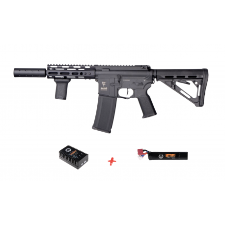 SAIGO DEFENSE - Pack Réplique Fusil Airsoft M4 KENJI KENSEI SHORT - TAN