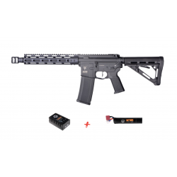 SAIGO DEFENSE - Pack Réplique Fusil Airsoft M4 KENJI KENSEI SHORT - TAN