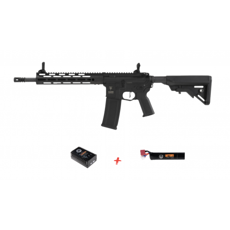 SAIGO DEFENSE - Pack Réplique Fusil Airsoft M4 AEG SHOGUN GURE - TAN