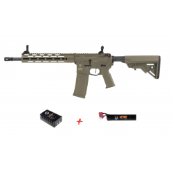 SAIGO DEFENSE - Pack Réplique Fusil Airsoft M4 AEG SHOGUN GURE - TAN