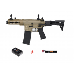 SAIGO DEFENSE - Pack Débutant Réplique Airsoft M4 RONIN - TAN 