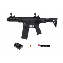 SAIGO DEFENSE - Pack Débutant Réplique Airsoft M4 RONIN - NOIR 