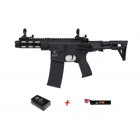 SAIGO DEFENSE - Pack M4 RONIN NOIR + Batterie lipo 11,1v + chargeur de batterie
