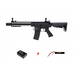 SAIGO DEFENSE - Pack Débutant Réplique Airsoft M4 KENJI long - NOIR
