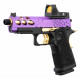 LANCER TACTICAL - Réplique Pistolet Airsoft Hi-Capa 4.3 Stryk GBB/Gaz - VIOLET/OR