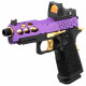 LANCER TACTICAL - Réplique Pistolet Airsoft Hi-Capa 4.3 Stryk GBB/Gaz - VIOLET/OR