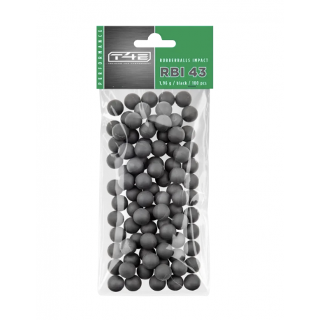 UMAREX - X100 Billes Caoutchouc noyau ACIER Calibre 43 T4E RBI