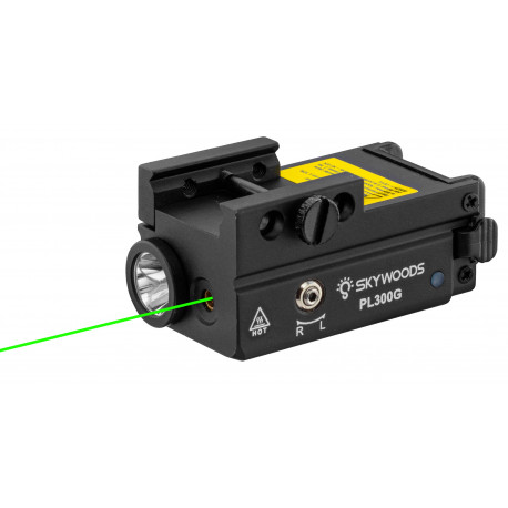 SKYWOODS - Lampe & laser vert tactique PL800