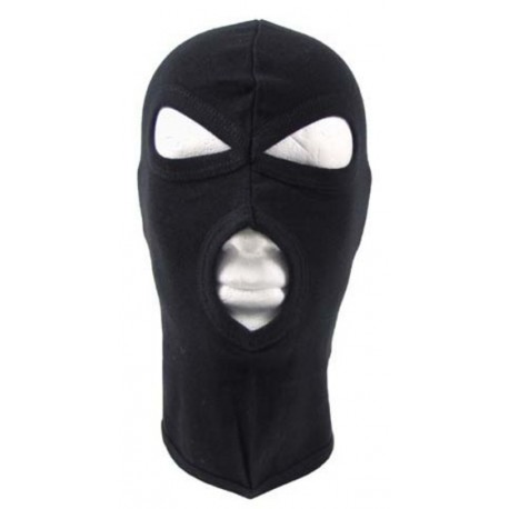 Cagoule Balaclava 3 trous coton noire