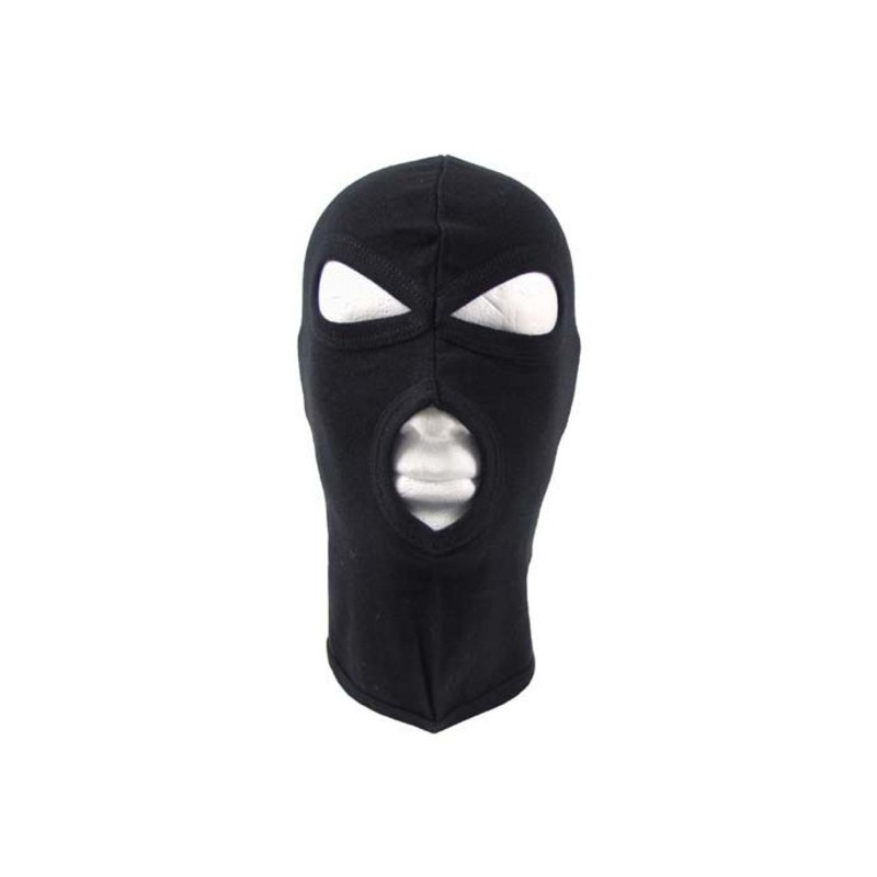 Cagoule Balaclava 3 trous coton noire