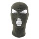 Balaclava 3 holes coton olive