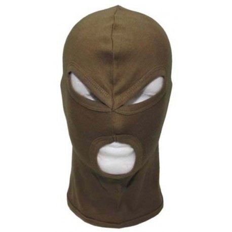 Balaclava 3 holes coton coyote