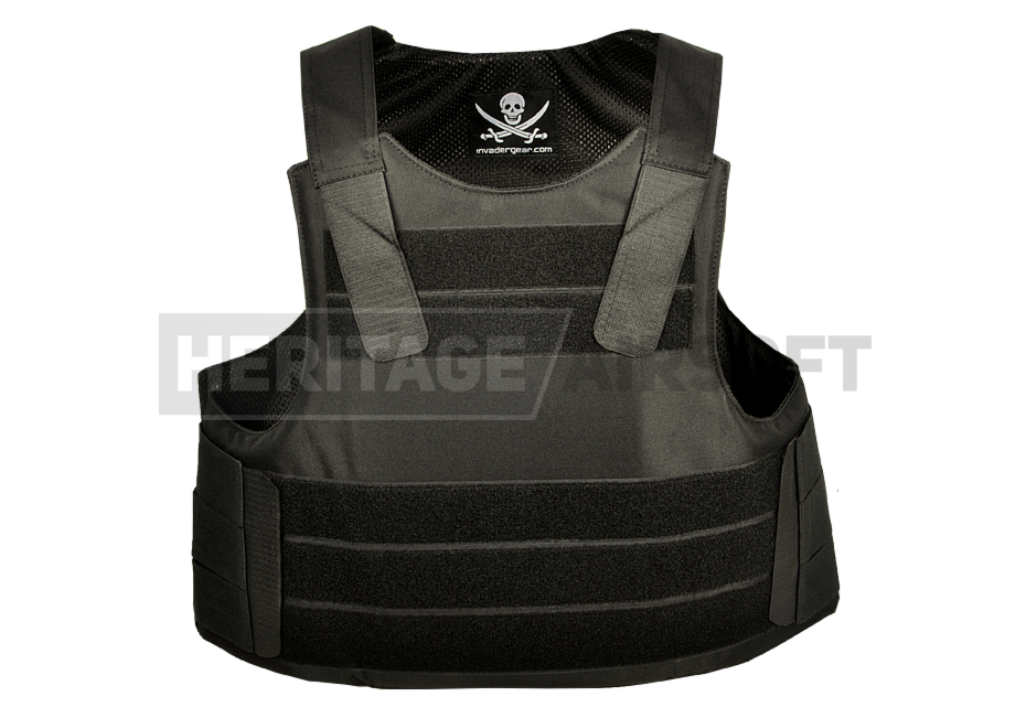 Gilet pare-balle factice PECA - Noir - Invader - Heritage Airsoft