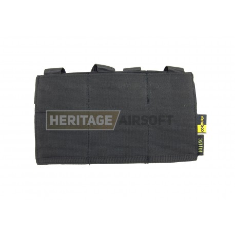 Porte chargeurs triple d'airsoft - M4 M16 - élastique - Noir Porte chargeurs triple d'airsoft - M4 M16 - élastique - Noir