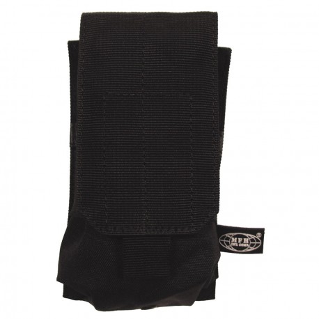 Porte chargeurs M4 M16 simple d'airsoft passant MOLLE - Noir - MFH Porte chargeurs M4 M16 simple d'airsoft passant MOLLE - Noir - MFH