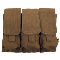 MFH - Porte chargeur triple MOLLE M4 M16 coyote