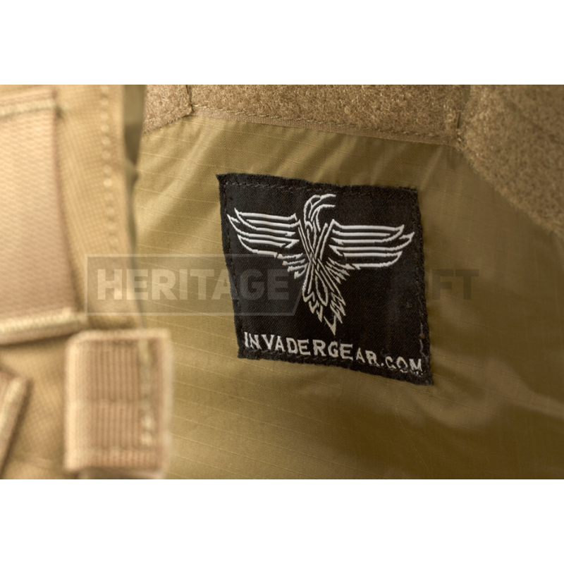 Gilet style 6094A - Porte-plaques - Noir - Invader Gear - Heritage Airsoft