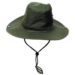 MFH - Chapeau de brousse avec pressions olive