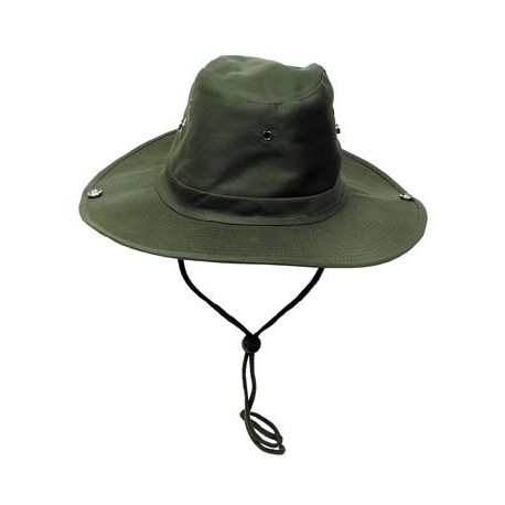 Chapeau de brousse avec pressions olive