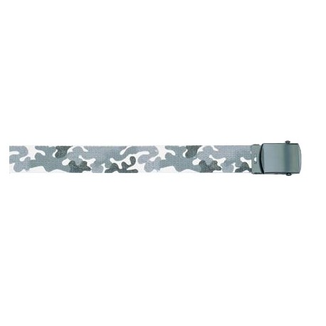 Reversible Belt Urban White Camo with Black Buckle