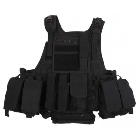 Vest MOLLE Rangers with pockets and camelback black Vest MOLLE Rangers with pockets and camelback black