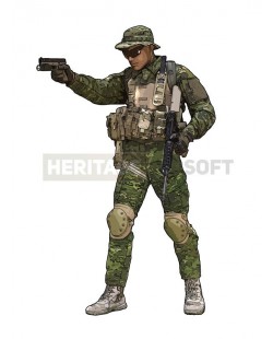 Tenue Airsoft Olive, vert et forêt