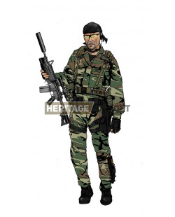 Tenue Airsoft : Les Larmes de Bruce woodland