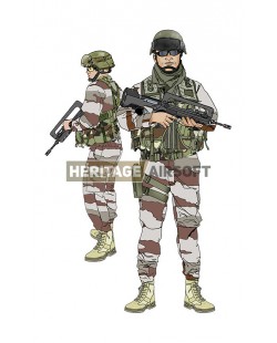 Tenue Airsoft : Daguet - camo désert France