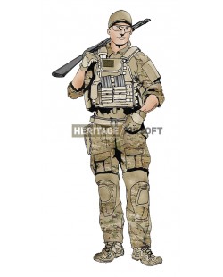 Tenue Airsoft : BF4 Ingénieur Multicam