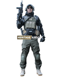 Airsoft loadout: black, grey and urban - Heritage Airsoft